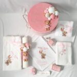 Set Trusou Catifea Ursulet Roz - imagine 2
