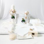 Trusou botez personalizat Tractor – handmade