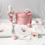 Set Trusou Catifea Ursulet Roz