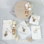Set Trusou Catifea Ursulet Bej b - imagine 4