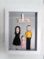 Rama personalizata 2 figurine adult si un copil