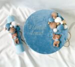 Set Cutie Trusou si Lumanare Catifea Ursulet,lut polimeric - imagine 12
