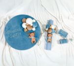 Set Cutie Trusou si Lumanare Catifea Ursulet,lut polimeric - imagine 11