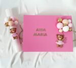 Set Lumanare Botez Ursulet si Cutie Dreptunghi