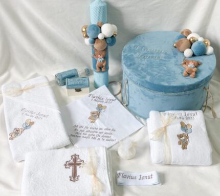 Set Trusou Catifea Ursulet bleu