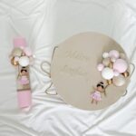 Set Cutie Trusou si Lumanare Catifea Ursulet,lut polimeric - imagine 4
