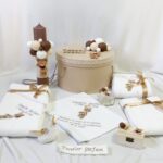Set Trusou Botez Personalizat Ursulet brown fagure